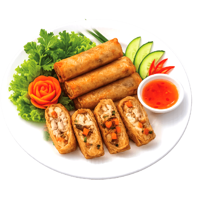Barramundi spring rolls