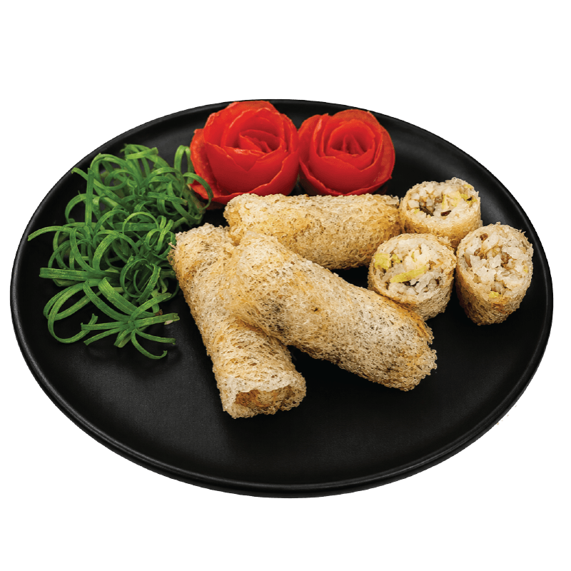 Pre-fried Vegetarian net spring rolls