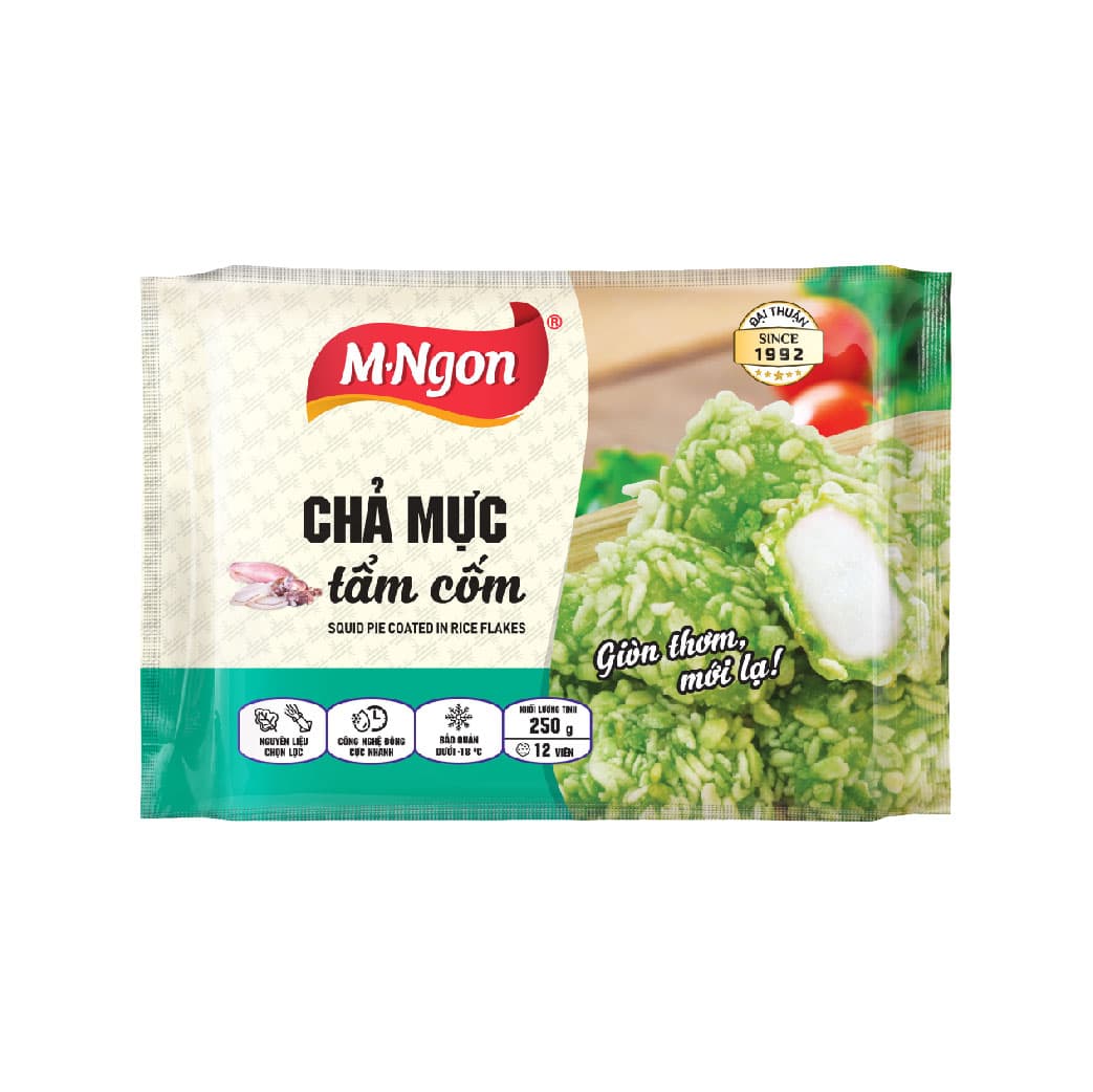 M-Ngon Squid pie coated rice flakes